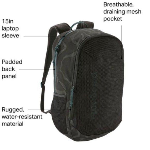 Patagonia Planing Divider 30L pack in Water Ribbons New Adobe, EUC